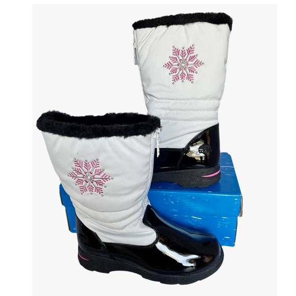 💎✨SEASONAL SALE✨💎 New in Box Totes Kids VANESSA White Boots - Picture 2 of 7